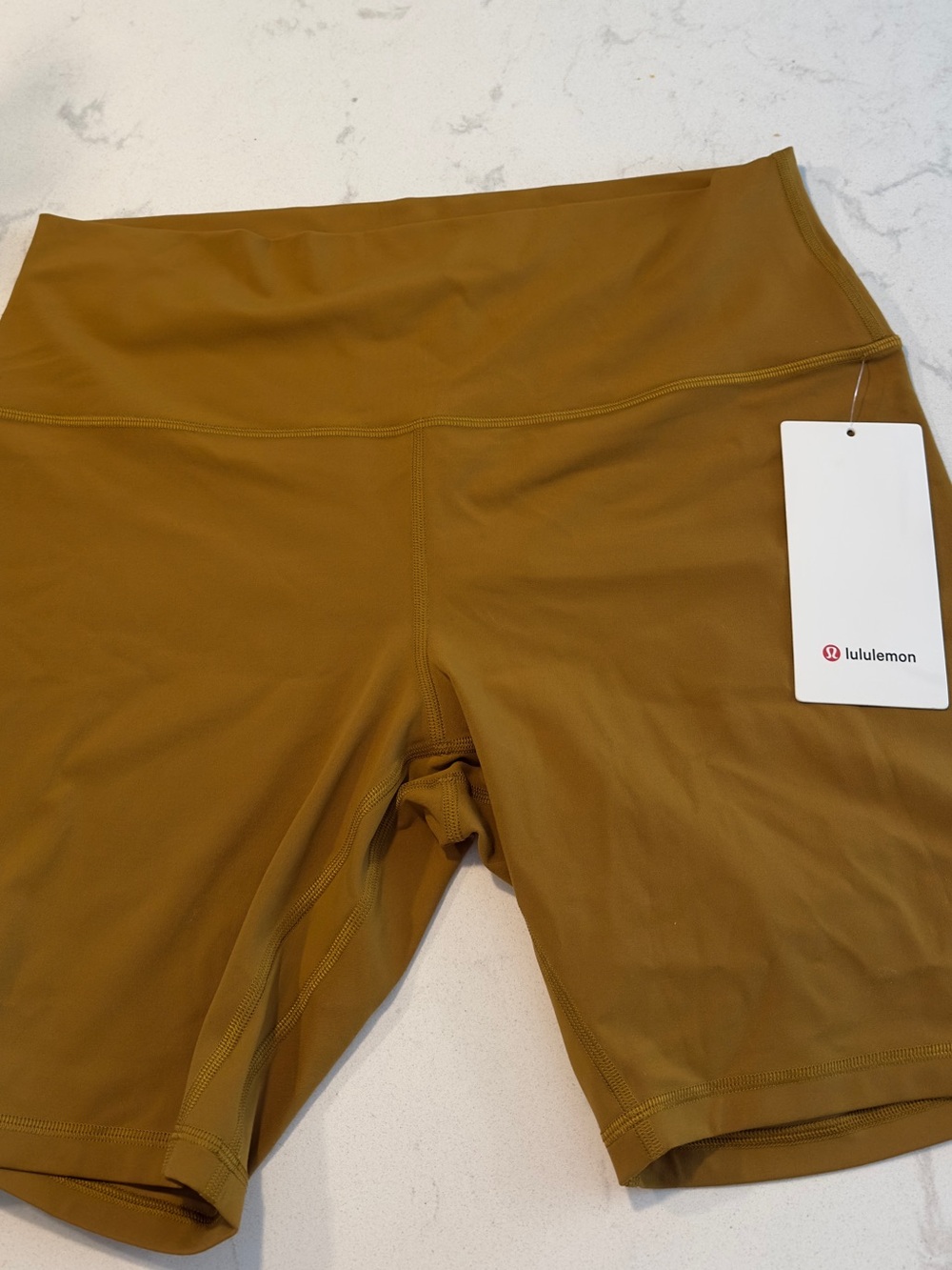 lululemon athletic Women’s High-Rise Bike Shorts in Mustard Brown